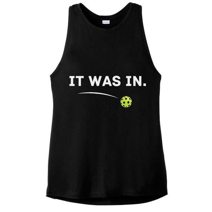 It Was In Pickleball Player  Ladies PosiCharge Tri-Blend Wicking Tank