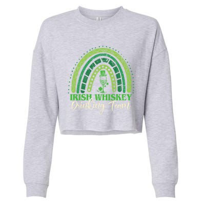 Irish Whiskey Ing Team Four Leaf Clover Cool Gift Cropped Pullover Crew