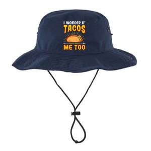 I Wonder If Tacos Think About Me Too Food Lover Legacy Cool Fit Booney Bucket Hat