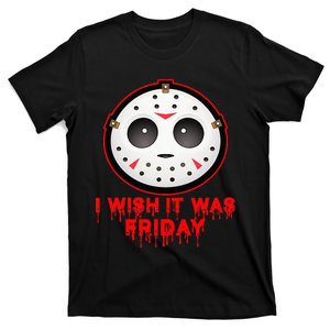 I Wish It Was Friday Cute Halloween Costume 13th Horror T-Shirt