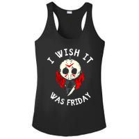 I Wish It Was Friday Funny Halloween Scary Holiday Ladies PosiCharge Competitor Racerback Tank