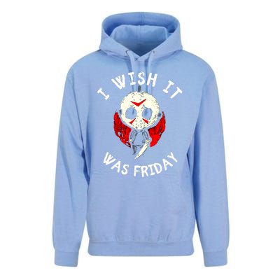 I Wish It Was Friday Funny Halloween Scary Holiday Unisex Surf Hoodie