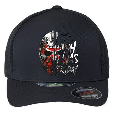 I Wish It Was Friday Jason I Wish It Was Friday Jason Horror Halloween Flexfit Unipanel Trucker Cap