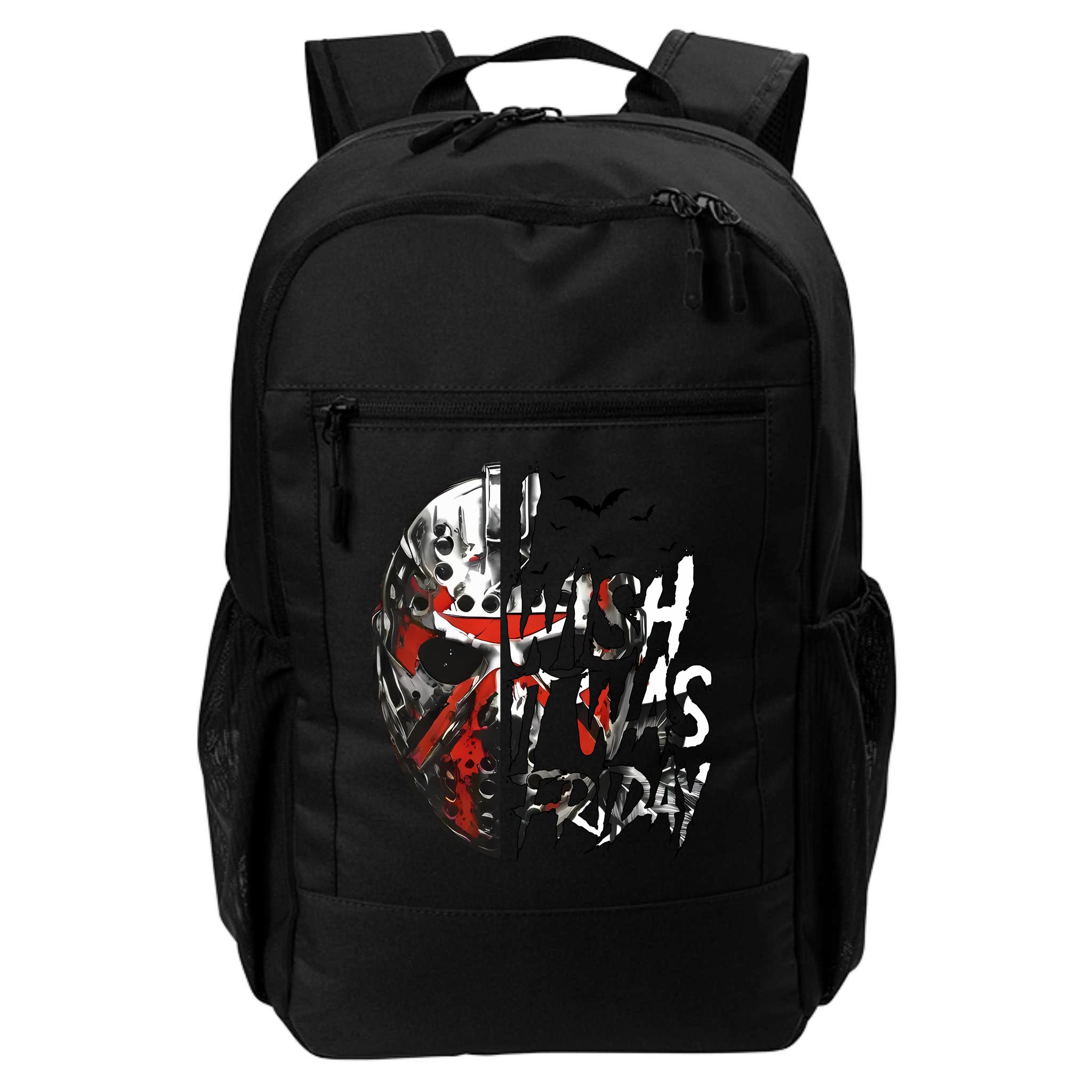 I Wish It Was Friday Jason I Wish It Was Friday Jason Horror Halloween Backpack