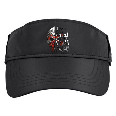 I Wish It Was Friday Jason I Wish It Was Friday Jason Horror Halloween Adult Drive Performance Visor