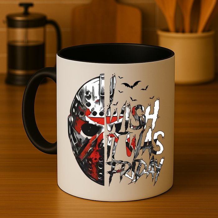 I Wish It Was Friday Jason I Wish It Was Friday Jason Horror Halloween Mug