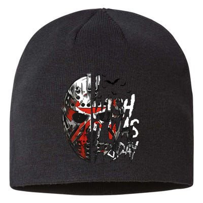 I Wish It Was Friday Jason I Wish It Was Friday Jason Horror Halloween Sustainable Beanie