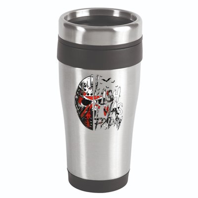 I Wish It Was Friday Jason I Wish It Was Friday Jason Horror Halloween 16oz Travel Tumbler