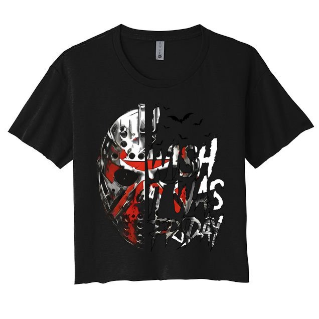 I Wish It Was Friday Jason I Wish It Was Friday Jason Horror Halloween Crop Top