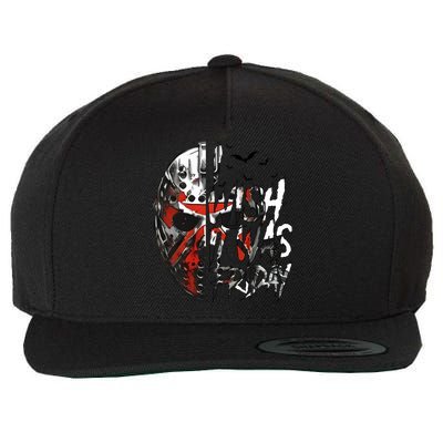 I Wish It Was Friday Jason I Wish It Was Friday Jason Horror Halloween Wool Snapback Cap