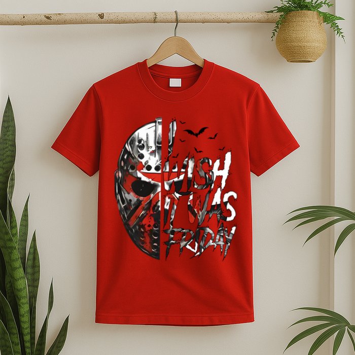 I Wish It Was Friday Jason I Wish It Was Friday Jason Horror Halloween T-Shirt