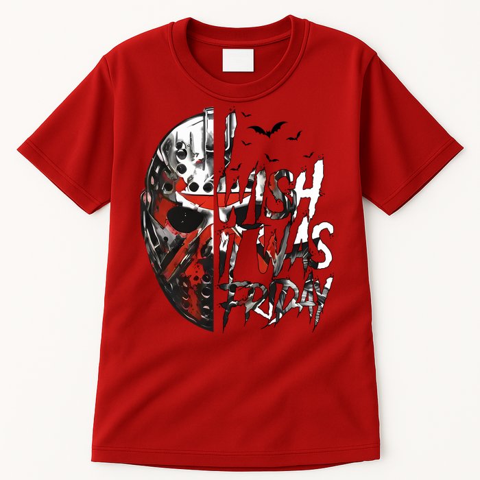 I Wish It Was Friday Jason I Wish It Was Friday Jason Horror Halloween Tall T-Shirt