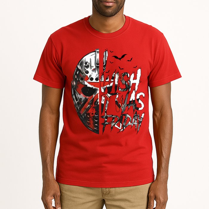 I Wish It Was Friday Jason I Wish It Was Friday Jason Horror Halloween Tall T-Shirt