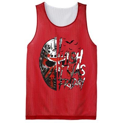 I Wish It Was Friday Jason I Wish It Was Friday Jason Horror Halloween Mesh Reversible Basketball Jersey Tank
