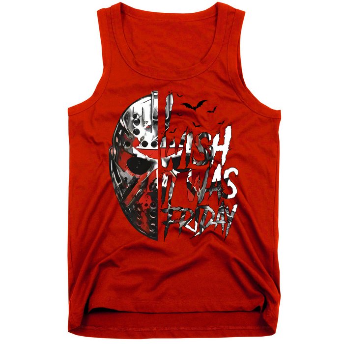 I Wish It Was Friday Jason I Wish It Was Friday Jason Horror Halloween Tank Top