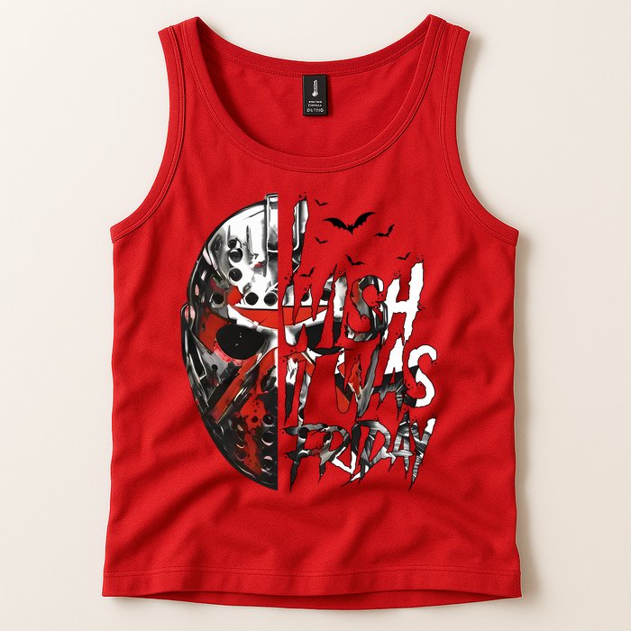 I Wish It Was Friday Jason I Wish It Was Friday Jason Horror Halloween Tank Top