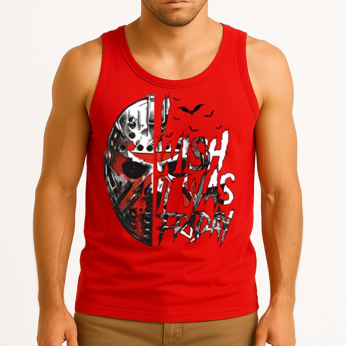 I Wish It Was Friday Jason I Wish It Was Friday Jason Horror Halloween Tank Top