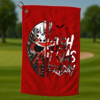 I Wish It Was Friday Jason I Wish It Was Friday Jason Horror Halloween Golf Towel