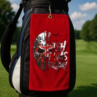 I Wish It Was Friday Jason I Wish It Was Friday Jason Horror Halloween Golf Towel