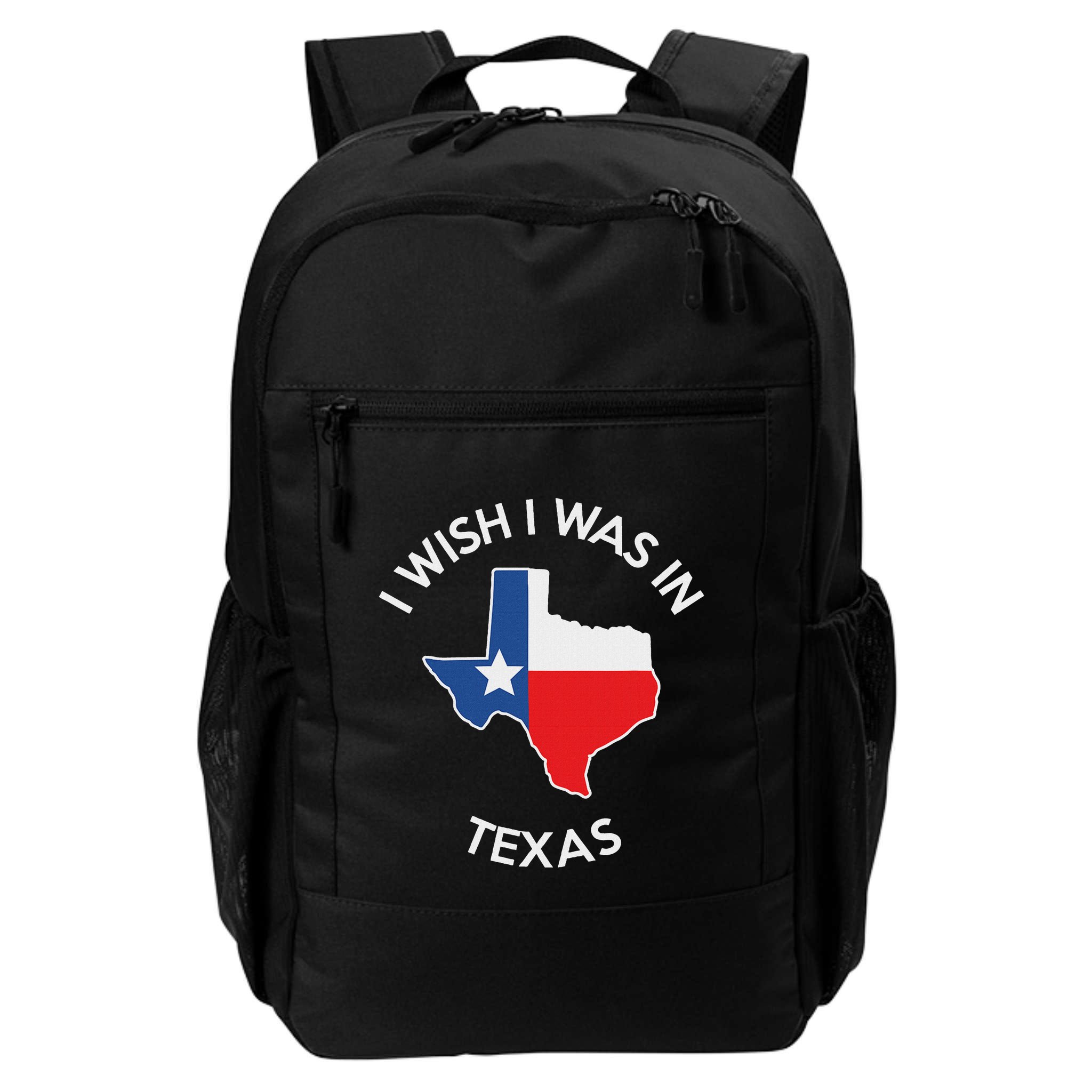 I Wish I Was In Texas Funny Texas Backpack