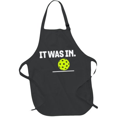 It Was In Funny Pickleball Player Paddleball Lover Apron