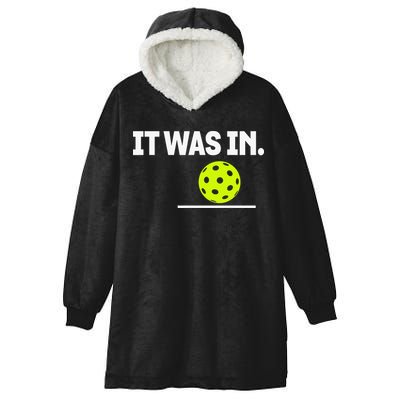 It Was In Funny Pickleball Player Paddleball Lover Hooded Wearable Blanket