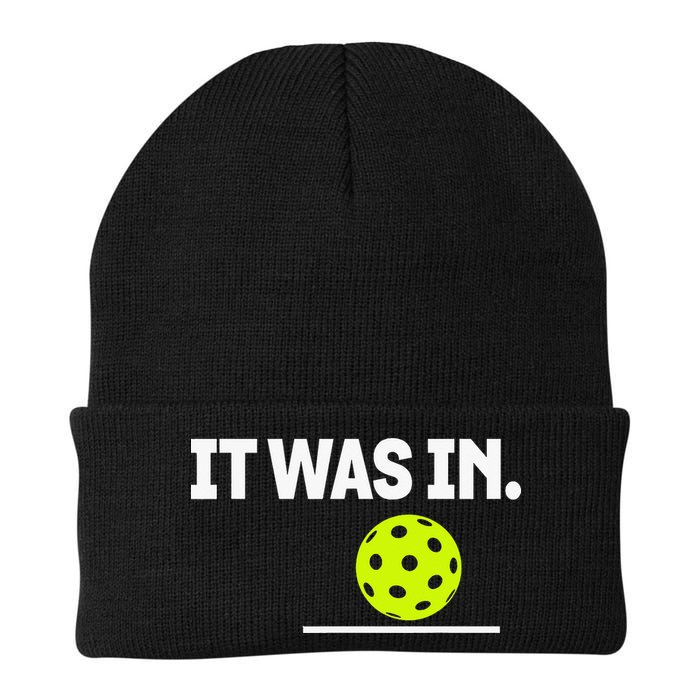 It Was In Funny Pickleball Player Paddleball Lover Beanie