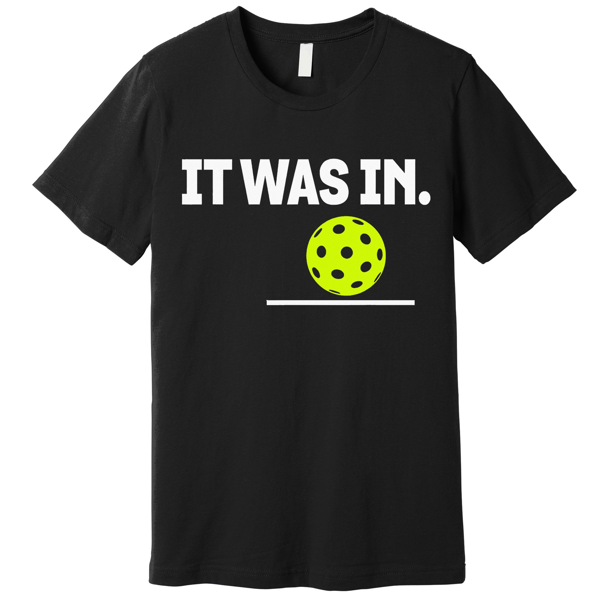 It Was In Funny Pickleball Player Paddleball Lover Premium T-Shirt