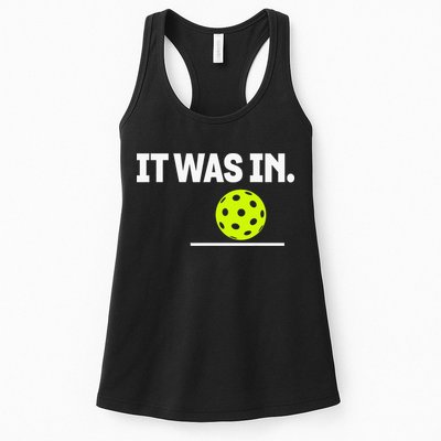 It Was In Funny Pickleball Player Paddleball Lover Womens Tank Top