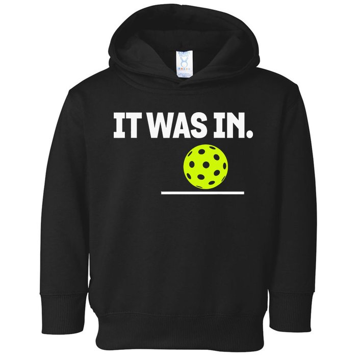 It Was In Funny Pickleball Player Paddleball Lover Toddler Hoodie