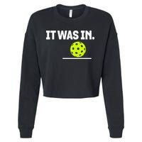It Was In Funny Pickleball Player Paddleball Lover Cropped Pullover Crew
