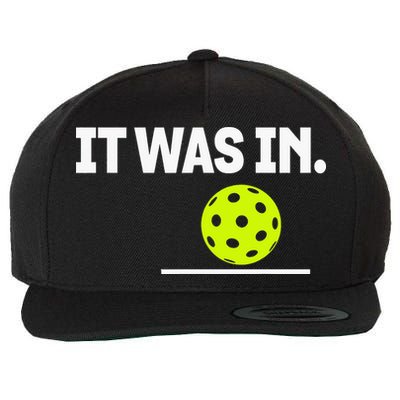 It Was In Funny Pickleball Player Paddleball Lover Wool Snapback Cap