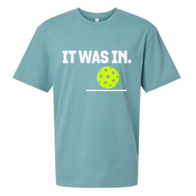 It Was In Funny Pickleball Player Paddleball Lover Sueded Cloud Jersey T-Shirt