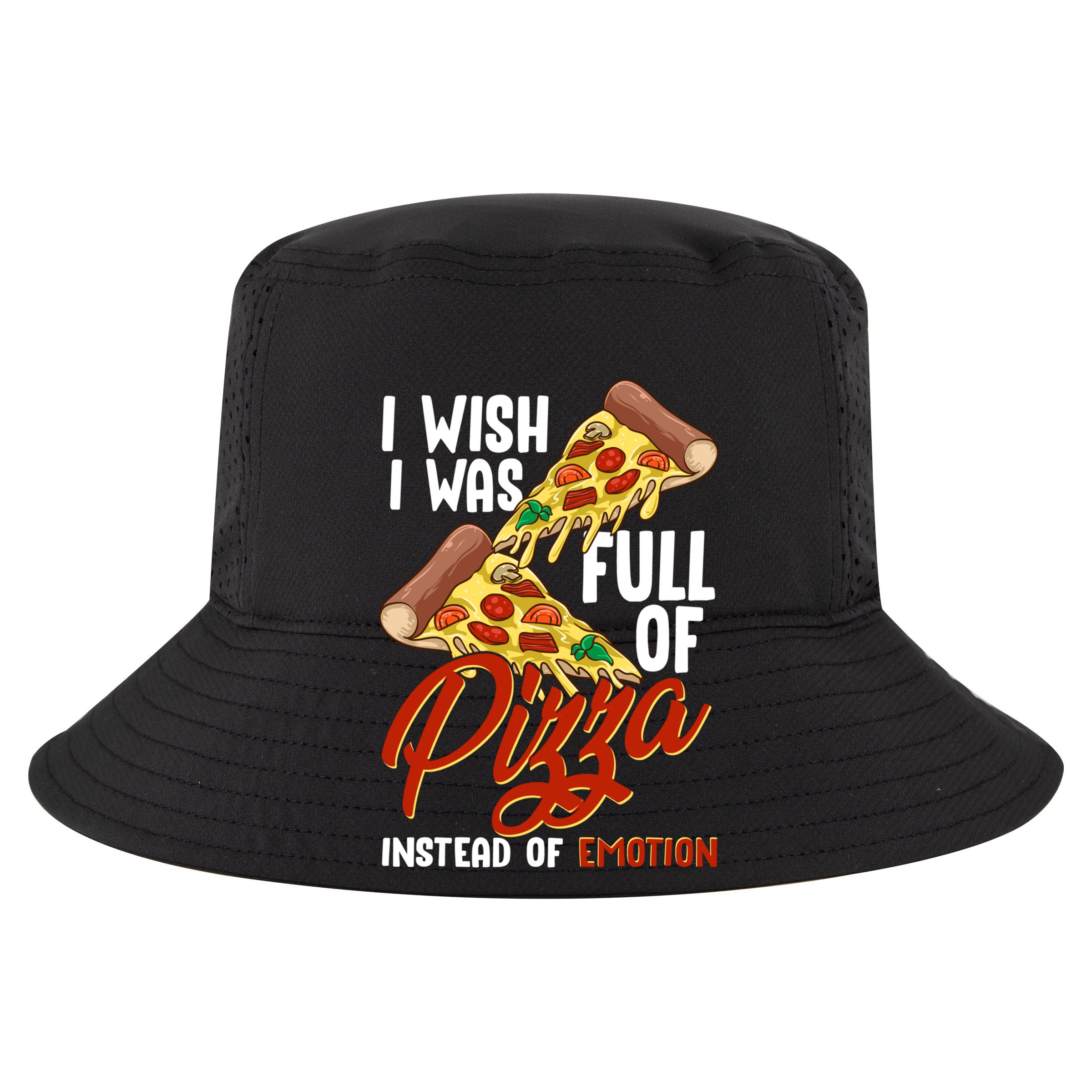 I Wish I Was Full Of Pizza Instead Of Emotion Food Humor Cute Gift Women's Crop Top Tee
