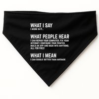 I Work In It... Funny Computer USA-Made Doggie Bandana