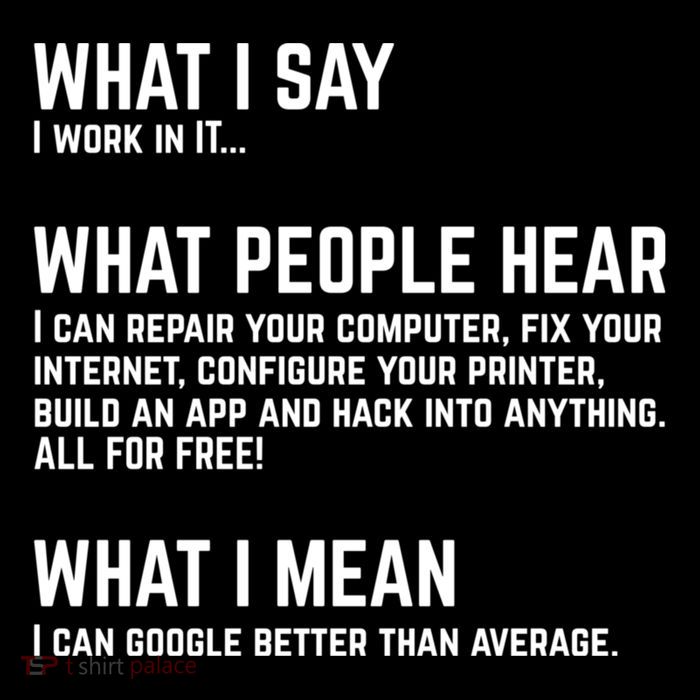 I Work In It... Funny Computer Women's V-Neck T-Shirt