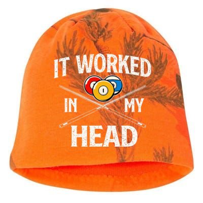 It Worked In My Head Billiard Pool Player Sports Lover Kati - Camo Knit Beanie