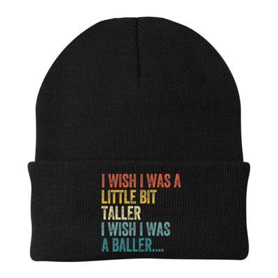 I Wish I Was A Little Bit Taller I Wish I Was A Baller Funny Beanie