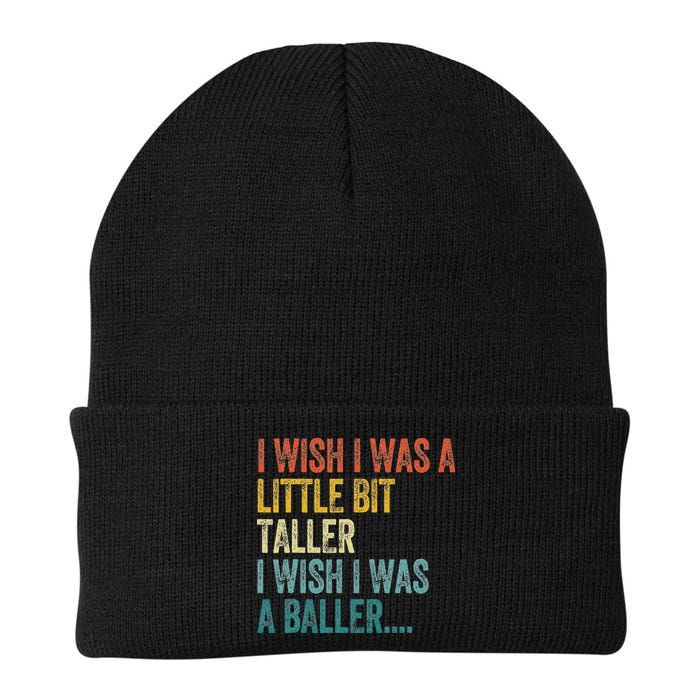 I Wish I Was A Little Bit Taller I Wish I Was A Baller Funny Beanie