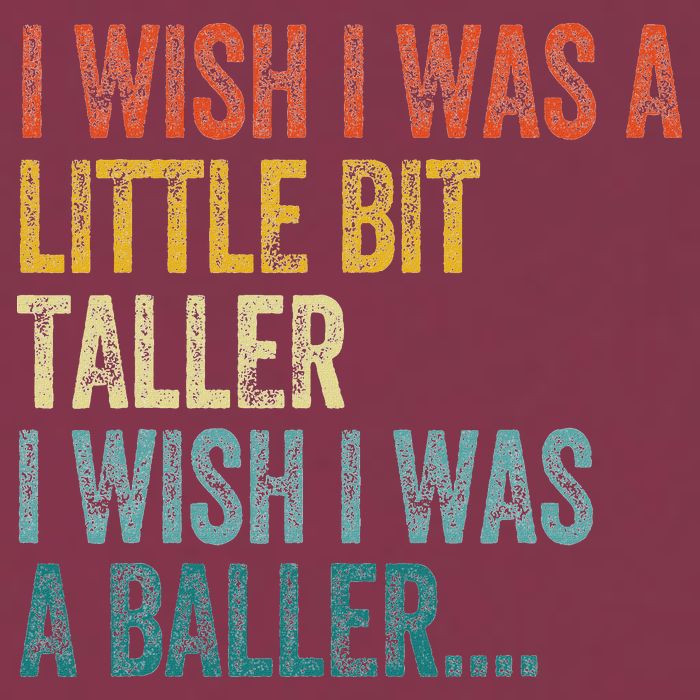 I Wish I Was A Little Bit Taller I Wish I Was A Baller Funny 16oz Travel Tumbler