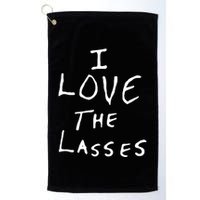 Ian Wright I Love The Lasses Golf Towel