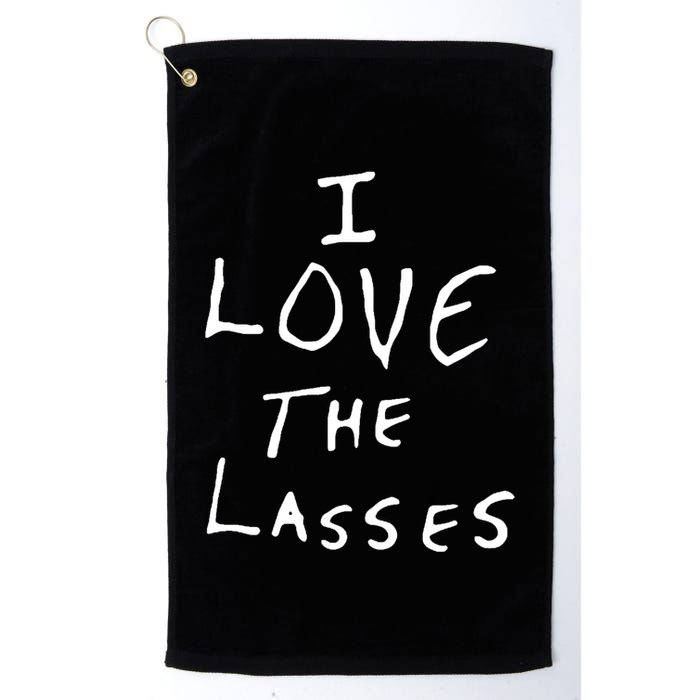 Ian Wright I Love The Lasses Golf Towel