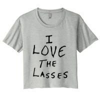 Ian Wright I Love The Lasses Women's Crop Top Tee