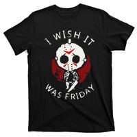 I Wish It Was Friday Funny Halloween Scary Holiday Horror T-Shirt