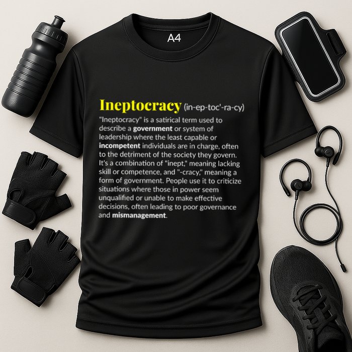 Ineptocracy Where Incompetence Is King Performance Shirt