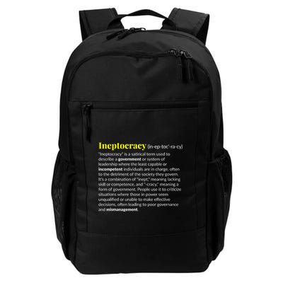 Ineptocracy Where Incompetence Is King Backpack