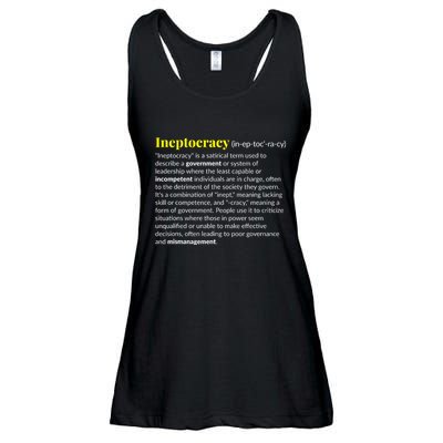 Ineptocracy Where Incompetence Is King Ladies Essential Flowy Tank