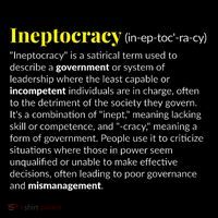 Ineptocracy Where Incompetence Is King Pom Pom 12in Knit Beanie