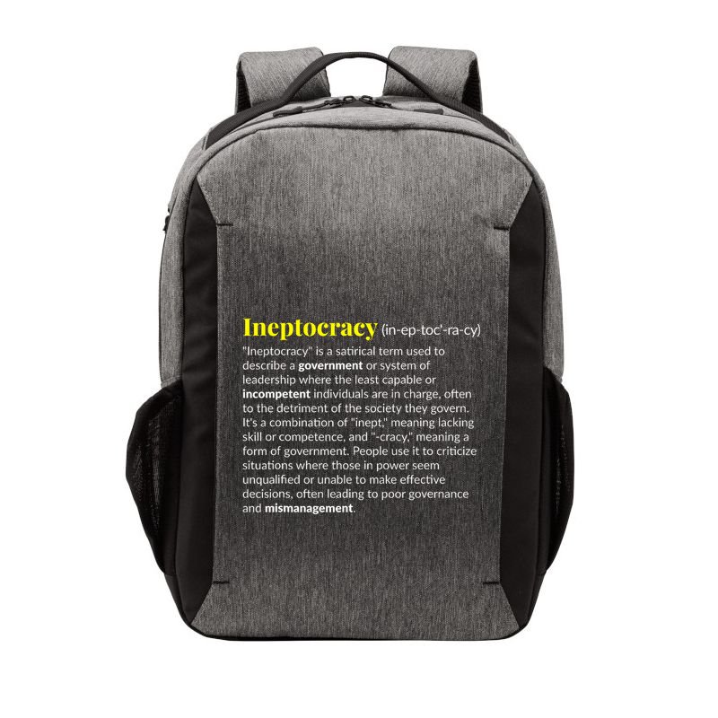 Ineptocracy Where Incompetence Is King Vector Backpack