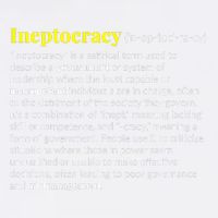 Ineptocracy Where Incompetence Is King Garment-Dyed Sweatshirt